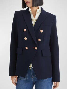 Veronica Beard x Wonder Woman Miller Dickey Blazer Navy Jacket Size 2 New Tags